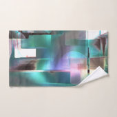 Überlappung des Gradienten grün und farbig in weic Badhandtuch Set (Handtuch)