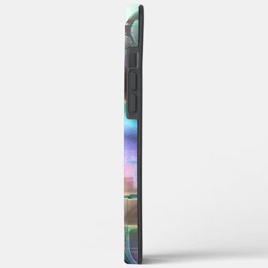 Überlappung des Gradienten grün und farbig in weic Case-Mate iPhone Hülle (Rückseite / Links)