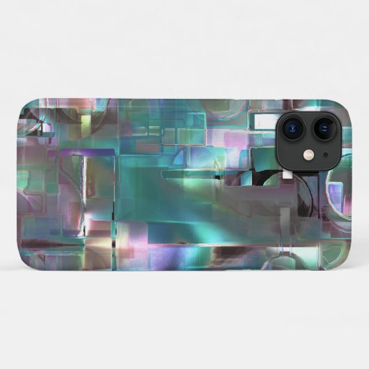 Überlappung des Gradienten grün und farbig in weic Case-Mate iPhone Hülle (Rückseite (Horizontal))