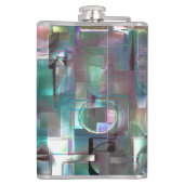 Überlappung des Gradienten grün und farbig in weic Flachmann (Rückseite)