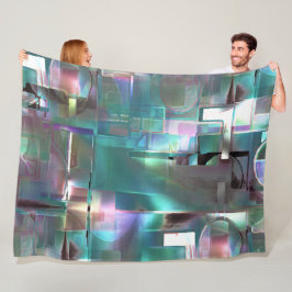 Überlappung des Gradienten grün und farbig in weic Fleecedecke