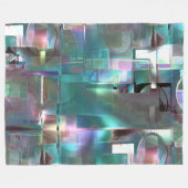 Überlappung des Gradienten grün und farbig in weic Fleecedecke (Vorderseite (Horizontal))