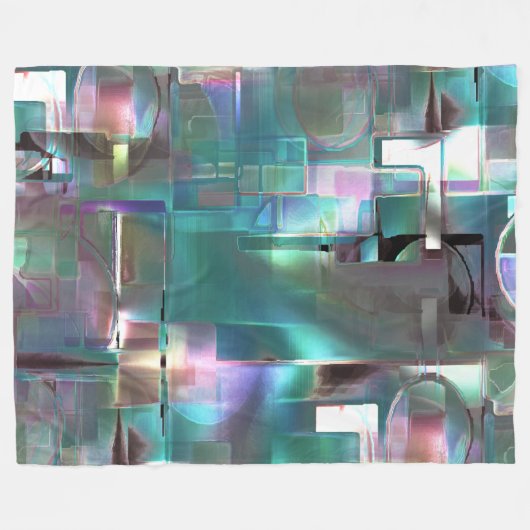 Überlappung des Gradienten grün und farbig in weic Fleecedecke (Vorderseite (Horizontal))