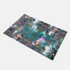 Überlappung des Gradienten grün und farbig in weic Fußmatte