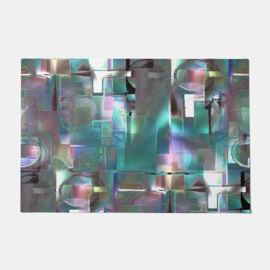 Überlappung des Gradienten grün und farbig in weic Fußmatte (Vorderseite)