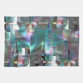 Überlappung des Gradienten grün und farbig in weic Geschirrtuch (Horizontal)