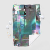 Überlappung des Gradienten grün und farbig in weic Golfhandtuch (Insitu)