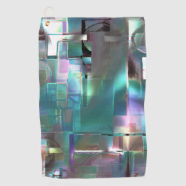 Überlappung des Gradienten grün und farbig in weic Golfhandtuch