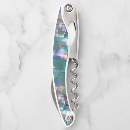 Überlappung des Gradienten grün und farbig in weic Kellnermesser (Rückseite)