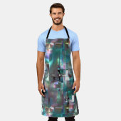 Überlappung des Gradienten grün und farbig in weic Schürze (Getragen)