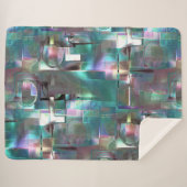 Überlappung des Gradienten grün und farbig in weic Sherpadecke (Vorderseite (Horizontal))