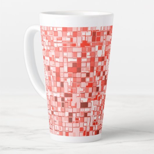 Überlappung kleiner Quadrate, Korallenfarben oder  Milchtasse (Linke Ecke)