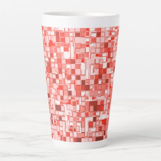 Überlappung kleiner Quadrate, Korallenfarben oder  Milchtasse (Vorderseite)