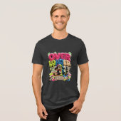 Überlastet Funktioniert Immer Noch Personalisiert Tri-Blend Shirt (Vorderseite voll)