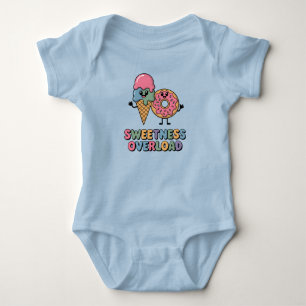 Überlastung der Süße Donut & Eis Baby Strampler