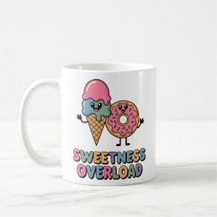 Überlastung der Süße Donut & Ice Creme Kinder Kaffeetasse