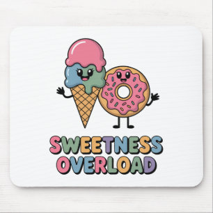 Überlastung der Süße Donut & Ice Creme Kinder Mousepad