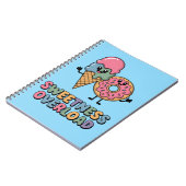 Überlastung der Süße | Donut & Ice Creme Kinder Notizblock (Linke Seite)