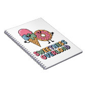 Überlastung der Süße | Donut & Ice Creme Kinder Notizblock (Rechte Seite)