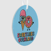 Überlastung der Süße | Donut & Ice Creme Kinder Ornament (Vorderseite)