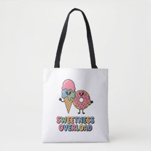 Überlastung der Süße   Donut & Ice Creme Kinder Tasche