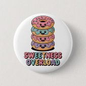 Überlastung der Süße | Donut Kids Button (Vorderseite)
