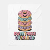 Überlastung der Süße | Donut Kids Fleecedecke (Vorderseite)
