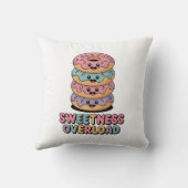 Überlastung der Süße | Donut Kids Kissen (Rückseite)