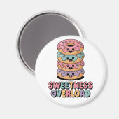 Überlastung der Süße | Donut Kids Magnet (Vorderseite/Rückseite)