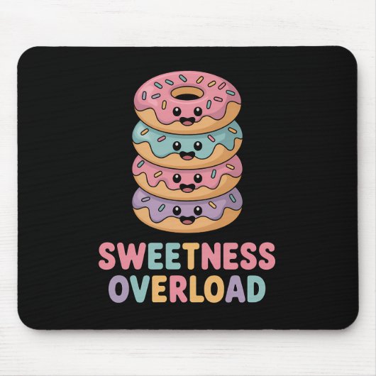Überlastung der Süße | Donut Kids Mousepad (Vorne)