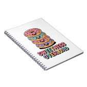 Überlastung der Süße | Donut Kids Notizblock (Rechte Seite)