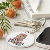 Überlastung der Süße | Donut Kids Schlüsselanhänger (Vorderseite rechts)