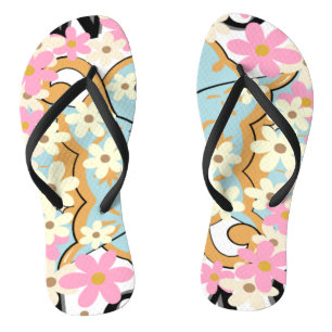 Überlauf Blumenflüsse Flip Flops von Poet Adiela A Badesandalen