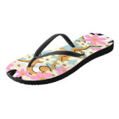 Überlauf Blumenflüsse Flip Flops von Poet Adiela A Badesandalen (Schrägansicht)