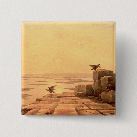 Überlauf des Nils, 1842 Button (Vorderseite)