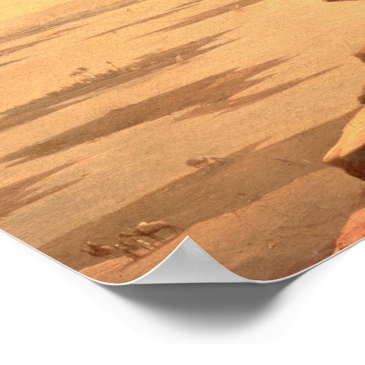 Überlauf des Nils, 1842 Poster (Ecke)