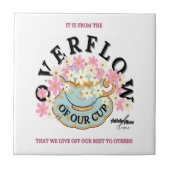 Überlauf Keramik Tile von Poet Adiela Akoo Fliese (Vorderseite)