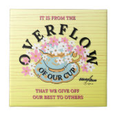 Überlauf Keramik Tile von Poet Adiela Akoo Fliese (Vorderseite)