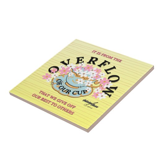 Überlauf Keramik Tile von Poet Adiela Akoo Fliese (Seite)