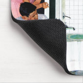 Überlaufende Badewanne Mousepad (Ecke)