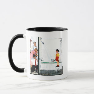 Überlaufende Badewanne Tasse