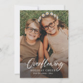 Überlaufene Weihnachtskarte Foto Chefkoch Feiertagskarte (Vorderseite)