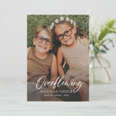 Überlaufene Weihnachtskarte Foto Chefkoch Feiertagskarte (Stehend Vorderseite)