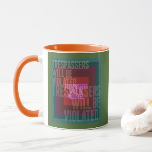 Überläufer werden mit Combo verletzt Tasse (Mit Donut)