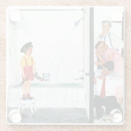 Überlaufrohr Glasuntersetzer (Rückseite)