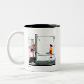 Überlaufrohr Zweifarbige Tasse (Links)