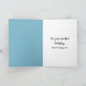 Überlauftoilette Ältere Geburtstags-Spaß Karte (Innenseite)