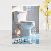 Überlauftoilette Ältere Geburtstags-Spaß Karte (Gelbe Blume)