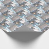 Überlauftoilette in einem weißen Badezimmer Geschenkpapier (Ecke)