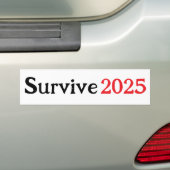Überleben 2025 autoaufkleber (Auf Auto)